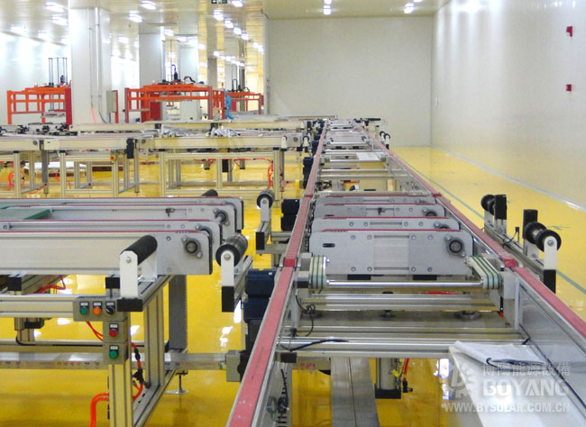 太陽能生產線-90度頂升轉向輸送線